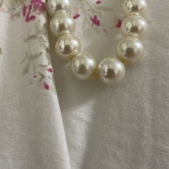 SET Genuine 8-9mm Cultured Freshwater White Pearl And Bracelet 925 READ - Picture 7 of 7